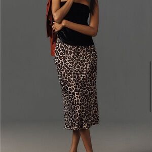 New Anthropologie Animal Print Pencil Skirt